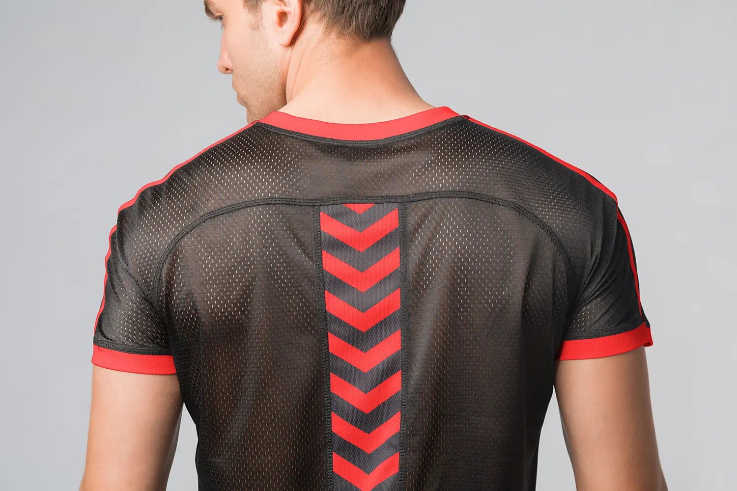 Skulla. Mesh T-Shirt. Red - Maskulo - MTS113-Y1 - Maskulo EU Global Online Store