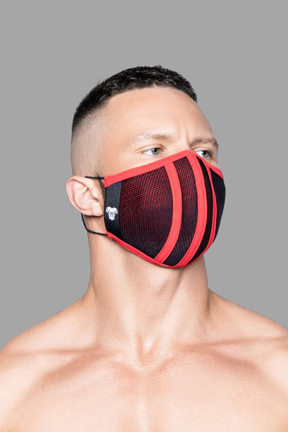 Maskulo de vida 3D. Negro+Rojo