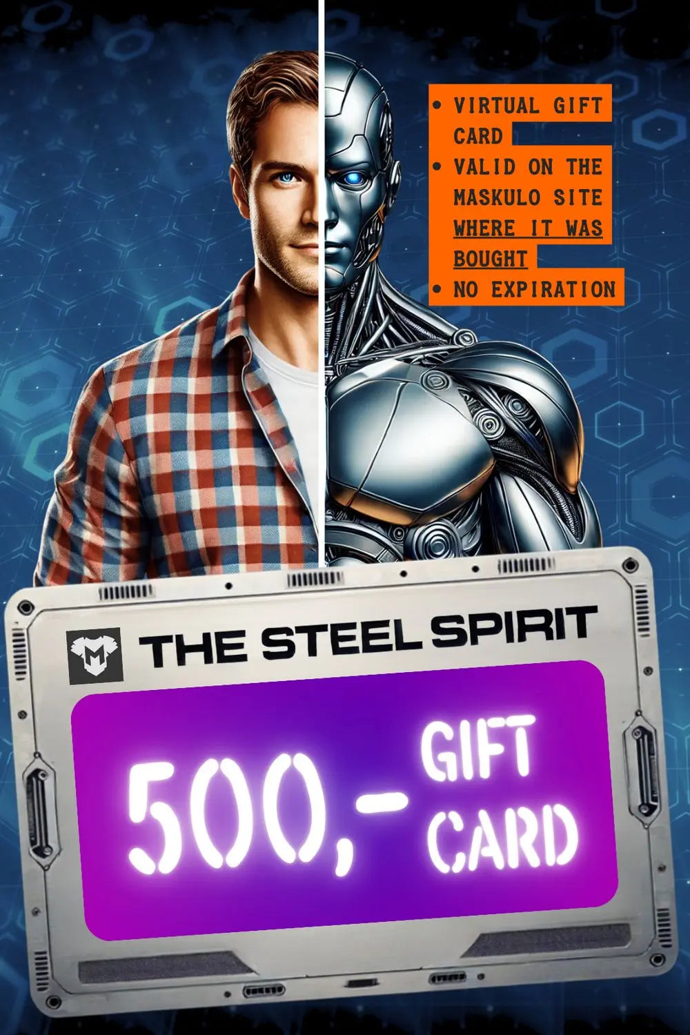 Maskulo Gift Card "The Steel Spirit"