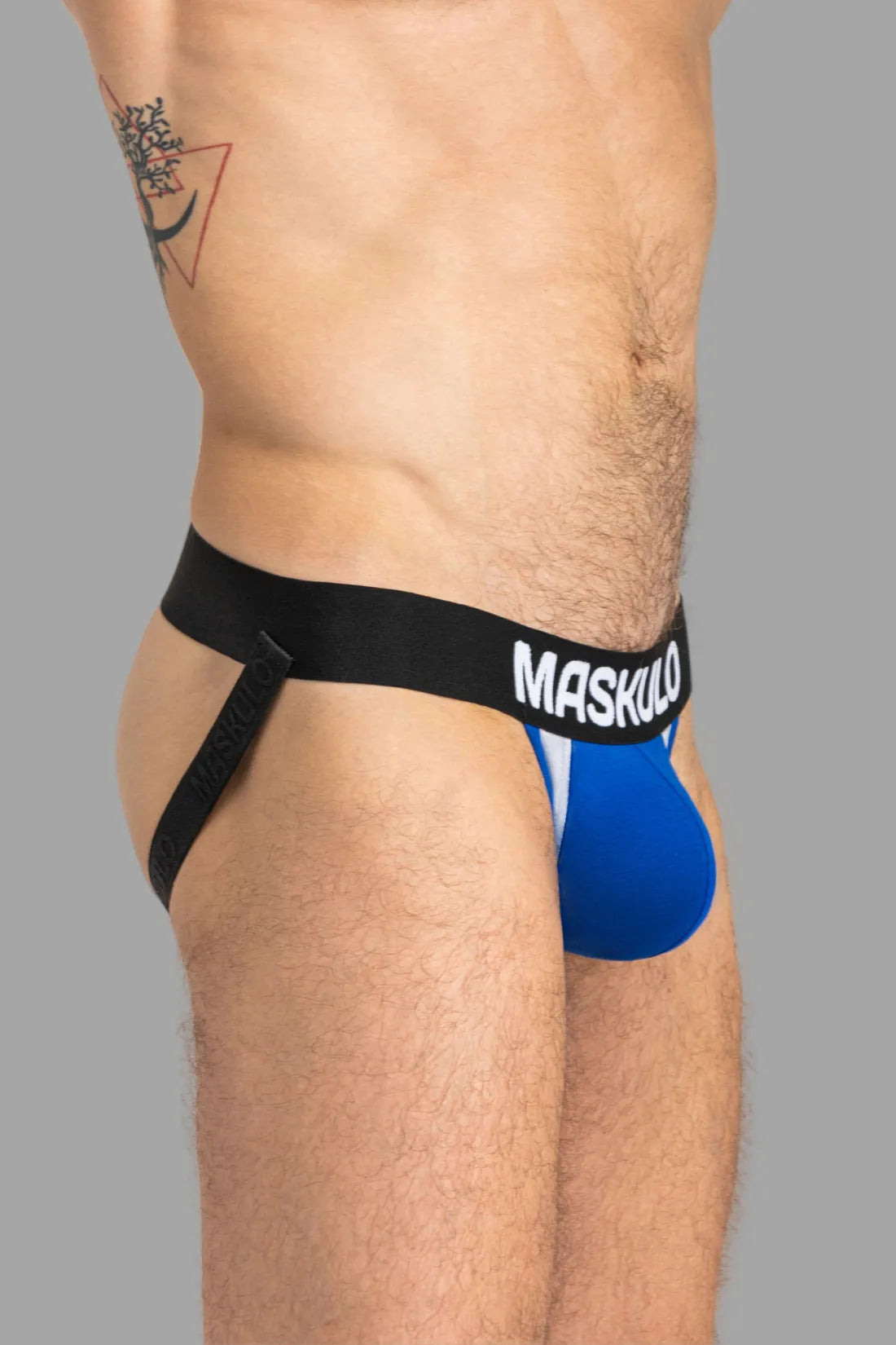 Captain-A Jock O-INSIDE-POUCH. Blue and Black