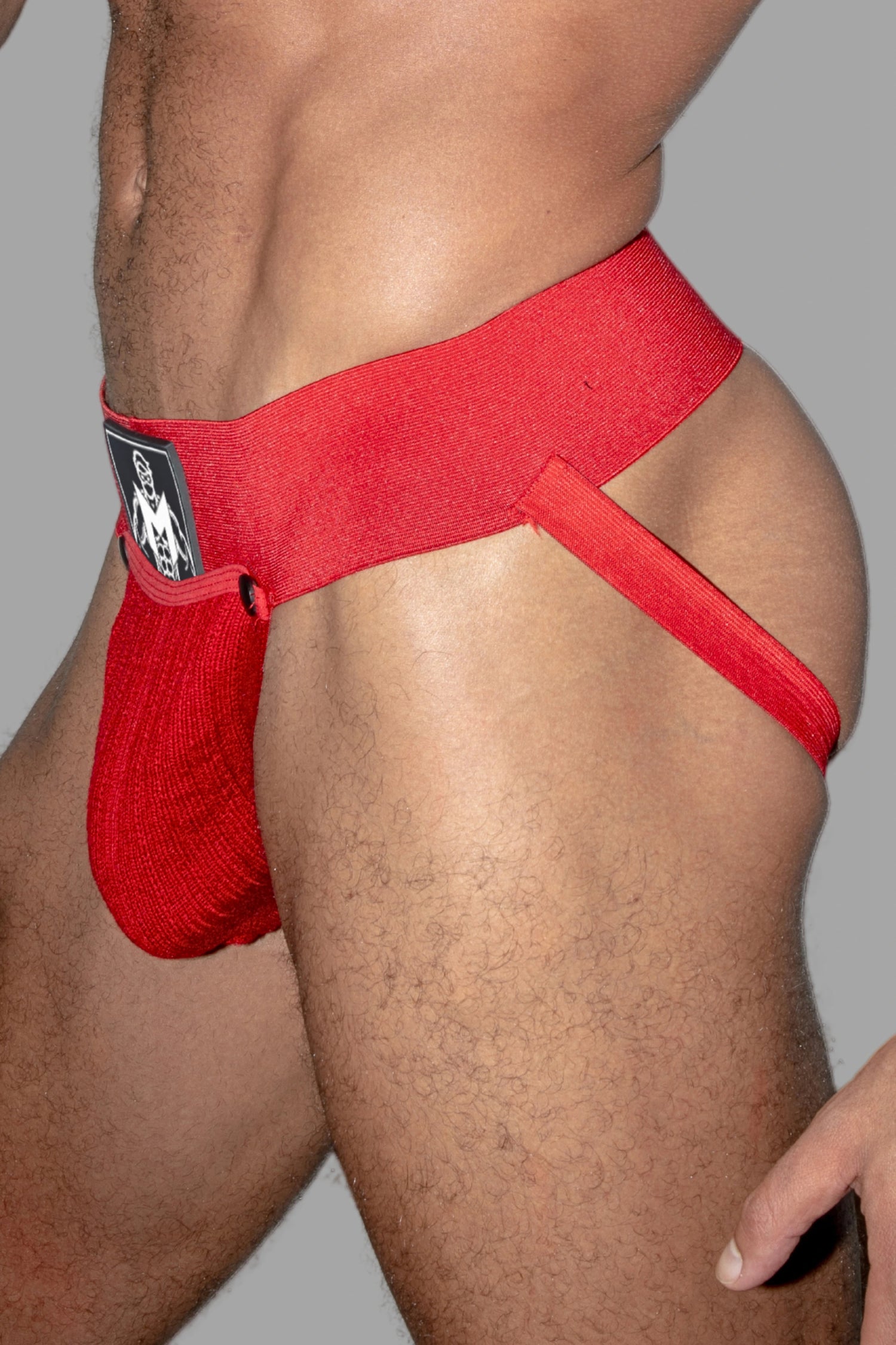 Dash Cyclone. Jockstrap avec Poche Amovible. Rouge