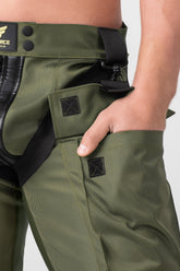 EnForce. Two-sided zippered Pants. Green &