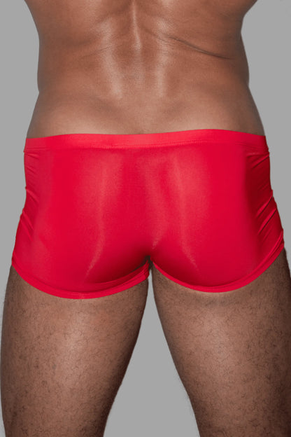 Ryan Ironsilk Strakke Trunks. Rood