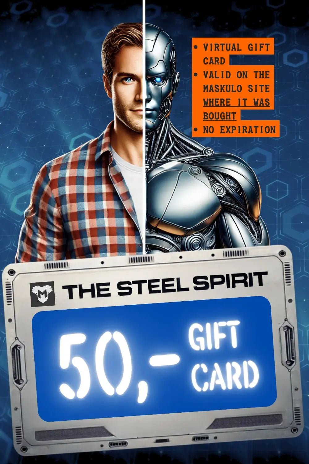 Maskulo Gift Card "The Steel Spirit" - Maskulo - MGC101-Y2- Maskulo EU Global Online Store
