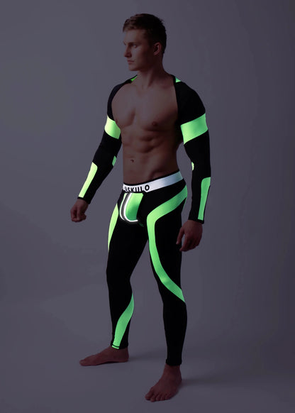 Youngero. Crop Top. Long Sleeves. Green Neon - Maskulo - MTP157-Y1 - Maskulo EU Global Online Store
