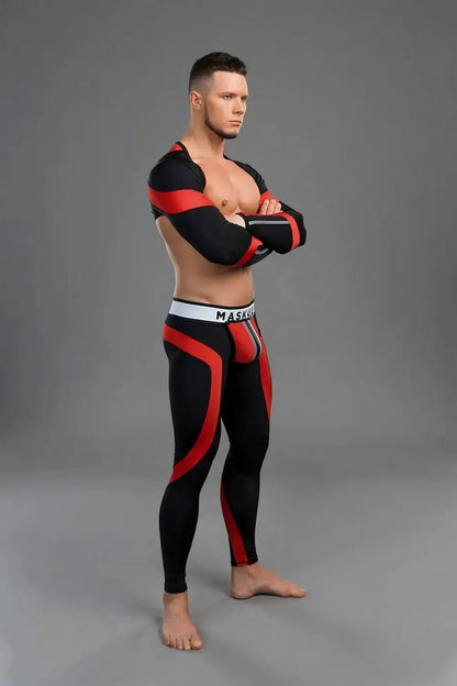 Youngero. Crop Top. Long Sleeves. Red - Maskulo - MTP153-Y1 - Maskulo EU Global Online Store