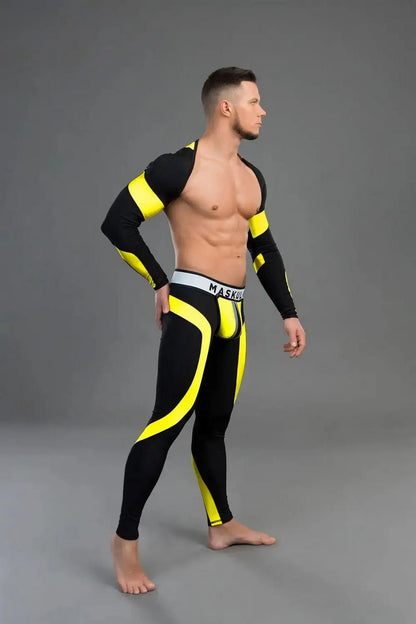 Youngero. Crop Top. Long Sleeves Yellow - Maskulo - MTP156-Y1 - Maskulo EU Global Online Store