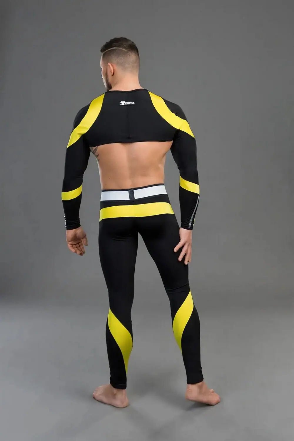 Youngero. Crop Top. Long Sleeves Yellow - Maskulo - MTP156-Y1 - Maskulo EU Global Online Store